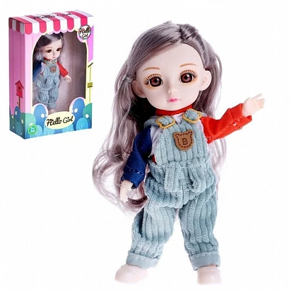 Кукла модная шарнирная «Рут» в комбенизоне